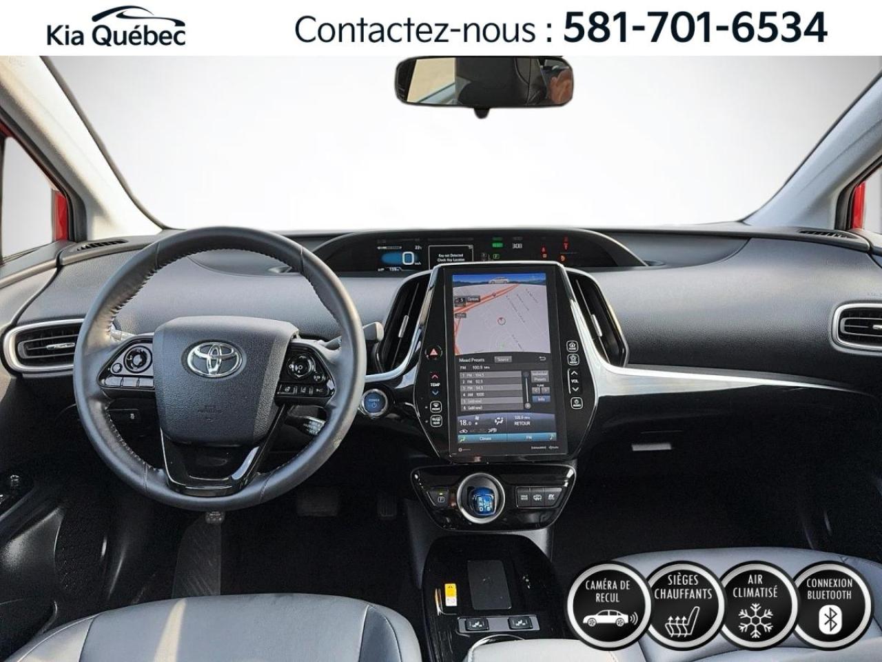 Used 2021 Toyota Prius Prime UPGRADE *GPS *CUIR *CAR PLAY *CAMÉRA *BIZONE for sale in Québec, QC