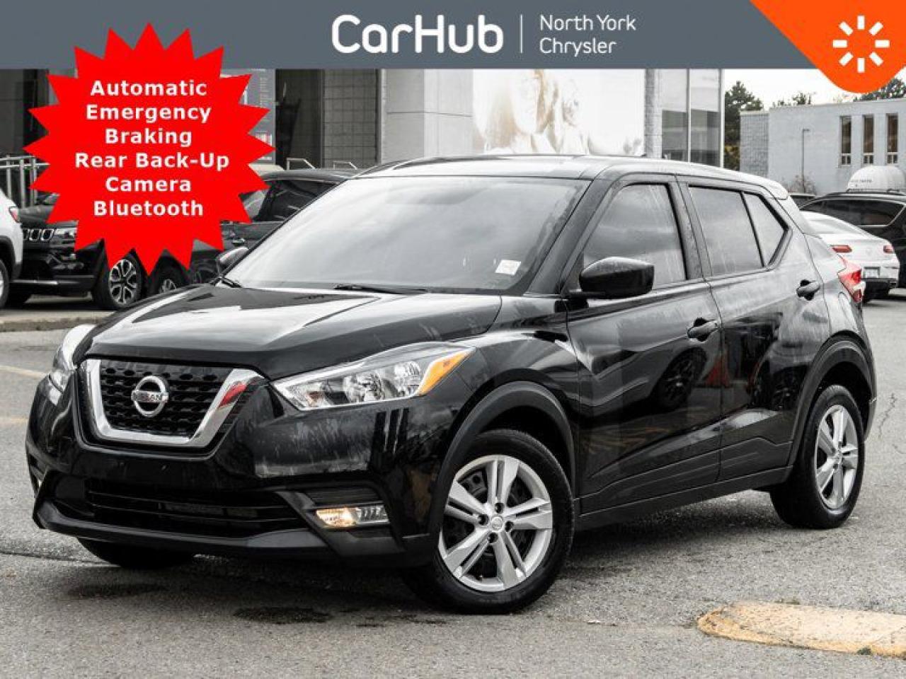 This Nissan Kicks boasts a Regular Unleaded I-4 1.6 L/98 engine powering this Variable transmission. Wheels: 16 Steel w/Full Wheel Covers. Our advertised prices are for consumers (i.e. end users) only.  This Nissan Kicks Features the Following Options Rear Back-Up Camera Automatic Emergency Braking 7.0-Inch Infotainment Touchscreen Cruise Control Vehicle Dynamic Control (VDC) Cloth Upholstery, Fog Lights, Power-Adjustable Side Mirrors, Air Conditioning, Power Windows and Locks With Keyless Entry, Tilt-And-Telescopic Steering, Manual Front Seat Adjustments with Six-Way Drivers Seat, Six-Speaker Stereo, Am/Fm Radio, Bluetooth, Aux Input, Variable Intermittent Wipers. Urethane Gear Shifter Material, Trip Computer, Transmission: CVT (Continuously Variable), Torsion beam rear suspension w/coil springs, Tire Pressure Monitoring System Tire Specific Low Tire Pressure Warning, Tailgate/Rear Door Lock Included w/Power Door Locks, Strut Front Suspension w/Coil Springs, Streaming Audio.  Call today or drop by for more information.  
Drive Happy with CarHub
*** All-inclusive, upfront prices -- no haggling, negotiations, pressure, or games

 

*** Purchase or lease a vehicle and receive a $1000 CarHub Rewards card for service.

 

*** 3 day CarHub Exchange program available on most used vehicles. Details: www.northyorkchrysler.ca/exchange-program/

 

*** 36 day CarHub Warranty on mechanical and safety issues and a complete car history report

 

*** Purchase this vehicle fully online on CarHub websites

 

Transparency Statement
Online prices and payments are for finance purchases -- please note there is a $750 finance/lease fee. Cash purchases for used vehicles have a $2,200 surcharge (the finance price + $2,200), however cash purchases for new vehicles only have tax and licensing extra -- no surcharge. NEW vehicles priced at over $100,000 including add-ons or accessories are subject to the additional federal luxury tax. While every effort is taken to avoid errors, technical or human error can occur, so please confirm vehicle features, options, materials, and other specs with your CarHub representative. This can easily be done by calling us or by visiting us at the dealership. CarHub used vehicles come standard with 1 key. If we receive more than one key from the previous owner, we include them with the vehicle. Additional keys may be purchased at the time of sale. Ask your Product Advisor for more details. Payments are only estimates derived from a standard term/rate on approved credit. Terms, rates and payments may vary. Prices, rates and payments are subject to change without notice. Please see our website for more details.
