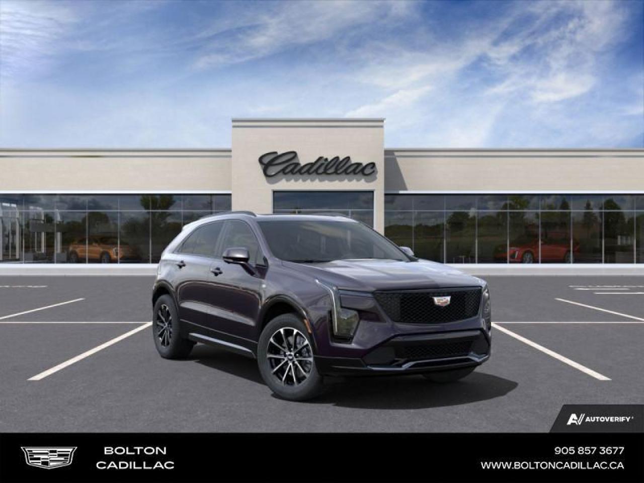 <b>Sunroof, Technology Package, Trailering Package!</b><br> <br> <br> <br>Luxury Tax is not included in the MSRP of all applicable vehicles.<br> <br>  This Cadillac XT4 will redefine your expectations of crossover SUVs. <br> <br>In the perpetually competitive luxury crossover SUV segment, this Cadillac XT4 will appeal to buyers who value a stylish design, a spacious interior, and a traditionally upright SUV-like driving position. The cabin has a modern appearance with plenty of standard and optional technology and infotainment features. With superb handling and economy on the road, this XT4 remains a practical and stylish option in this popular vehicle segment.<br> <br> This midnight sky metallic  SUV  has an automatic transmission and is powered by a  235HP 2.0L 4 Cylinder Engine.<br> <br> Our XT4s trim level is Sport. Upgrading to this XT4 Sport adds rewards you with leather seating upholstery, a power liftgate for rear cargo access, and cruise control. This trim is also decked with great standard features such as heated front and rear seats, a heated steering wheel, an immersive 33-inch screen with wireless Apple CarPlay and Android Auto, active noise cancellation, wi-fi hotspot capability, dual-zone climate control, and adaptive remote start. Safety features include lane keeping assist with lane departure warning, blind zone steering assist, HD rear vision camera, and rear park assist. This vehicle has been upgraded with the following features: Sunroof, Technology Package, Trailering Package. <br><br> <br>To apply right now for financing use this link : <a href=http://www.boltongm.ca/?https://CreditOnline.dealertrack.ca/Web/Default.aspx?Token=44d8010f-7908-4762-ad47-0d0b7de44fa8&Lang=en target=_blank>http://www.boltongm.ca/?https://CreditOnline.dealertrack.ca/Web/Default.aspx?Token=44d8010f-7908-4762-ad47-0d0b7de44fa8&Lang=en</a><br><br> <br/>    3.99% financing for 84 months.  Incentives expire 2024-12-02.  See dealer for details. <br> <br>At Bolton Motor Products, we offer new and pre-enjoyed luxury Cadillacs in Bolton. Our sales staff will help you find that new or used car you have been searching for in the Bolton, Brampton, Nobleton, Kleinburg, Vaughan, & Maple area. o~o