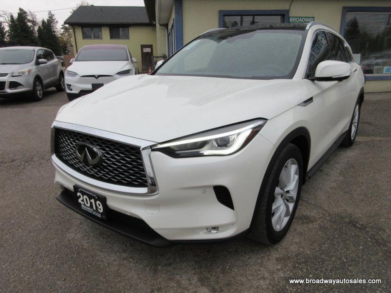 2019 Infiniti QX50 ALL-WHEEL DRIVE ESSENTIAL-PACKAGE 5 PASSENGER 2.0L - TURBO.. NAVIGATION.. DRIVE-MODE-SELECT.. LEATHER.. HEATED SEATS.. PANORAMIC SUNROOF..