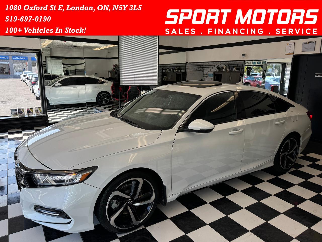 Used 2018 Honda Accord Sport+New Brakes+Adaptive Cruise+Roof+Lane Keep+ for sale in London, ON