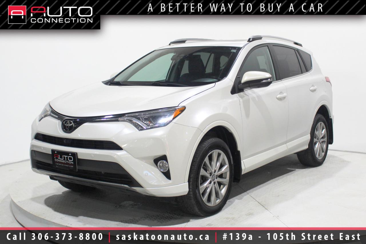 <div><span><b>Low Kilometers - Regularly Maintained - Exceptional Condition</b><br><br></span><span>Key Features:</span><span><br></span><span><br>- All-Wheel Drive (AWD)<br>- Platinum Package!<br>- Heated Leather Seats<br>- Heated Steering Wheel<br>- Dynamic Radar Cruise Control<br>- Navigation System<br>- Power Moonroof<br>- Birds-Eye-View & Rearview Cameras<br>- Front & Rear Parking Sensors<br>- Blind Spot Monitoring w/ Rear Cross-Traffic Alert<br>- Lane Departure Alert w/ Steering Assist<br>- Pre-Collision System w/ Pedestrian Detection<br>- Automatic High Beams<br>- 11-Speaker JBL Premium Sound System<br>- 7-Inch Touchscreen Display<br>- Hands-Free Power Liftgate<br>- Smart Entry Doors<br>- Dual-Zone Climate<br>- Drivers Seat Memory Settings<br>- 9.7L/100km Combined Fuel Economy<br></span><span>- 2.5L 4-Cylinder Engine<br><br><b>Manufacturers Brochure: </b></span><a href=https://d2pcy90fy06bo7.cloudfront.net/wp-content/uploads/2018/05/07065529/18-rav4-brochure-en.pdf target=_blank><span>https://d2pcy90fy06bo7.cloudfront.net/wp-content/uploads/2018/05/07065529/18-rav4-brochure-en.pdf</span></a><span><br><br></span><span>Unlock a full year of FREE exclusive VIP benefits with your purchase! Enjoy 20% off labor, 25% off tires, free windshield stone chip repairs, and so much more. Visit saskatoonauto.ca/vip-features for all the details.<br></span><span><br>Honesty Pricing eliminates the haggle hassle by providing you with our lowest possible selling price up front. In fact, it is the lowest price in our market, and we will prove it by disclosing a comprehensive market report of what our competitors are selling similar vehicles for.</span><br><span></span><br><span>This vehicle meets our Diamond Certification standard, which begins by selecting only premium quality vehicles and subjecting them to a much more comprehensive inspection process than typical dealerships use. Diamond Certified ensures a clean history, exceptional appearance and problem-free operation.</span><br><span></span><br><span>At Saskatoon Auto Connection we sell pre-owned automobiles the way we would like to buy them ourselves. Since 2008, we have been dedicated to providing the highest level of integrity and transparency in our industry, in combination with the highest quality vehicles at the most competitive prices in Saskatchewan. Our friendly staff is ready to positively redefine your expectations of the pre-owned automobile space.</span><span></span></div>