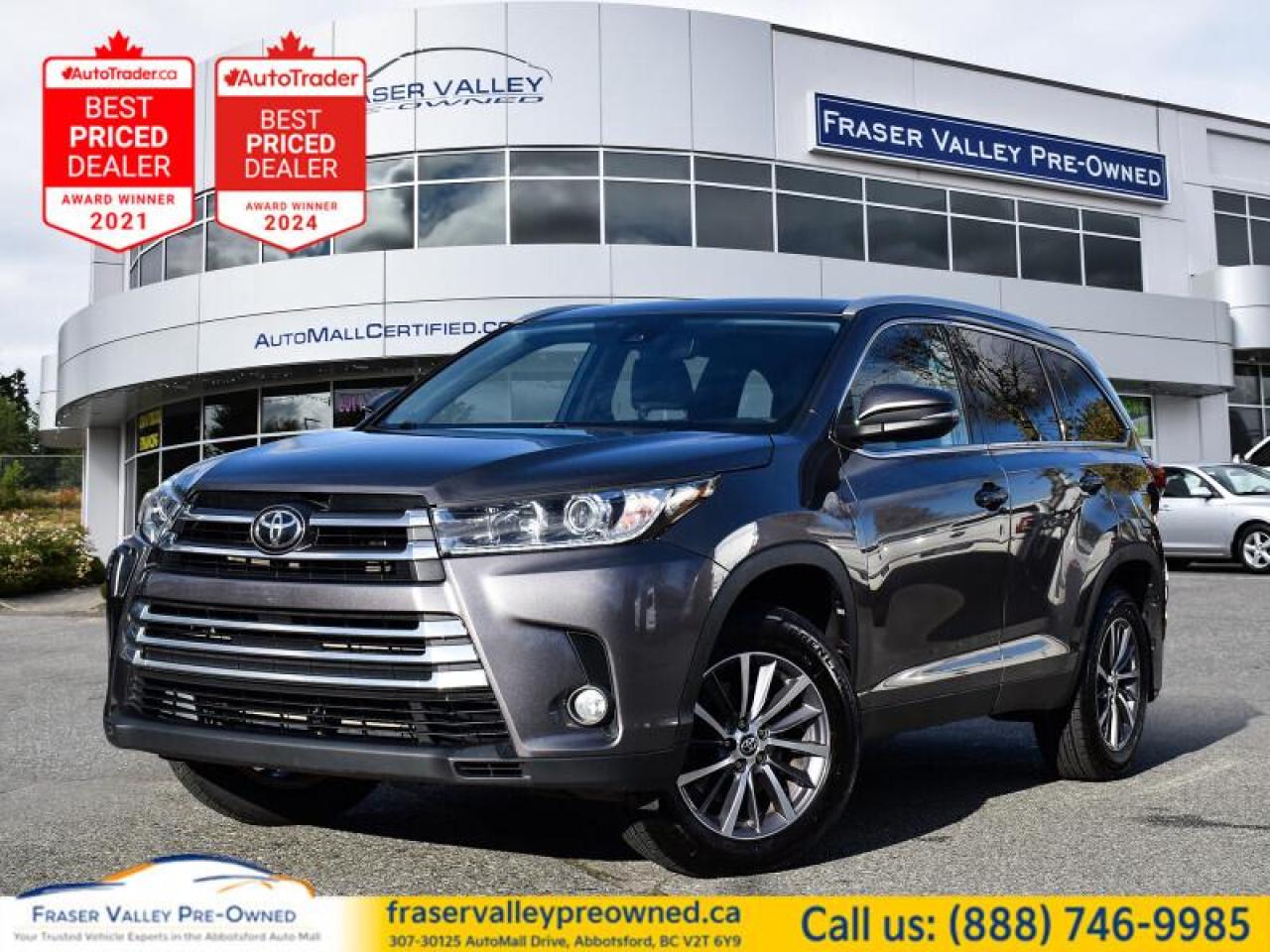 Used 2019 Toyota Highlander XLE AWD  7-Pass, Nav, Leather for sale in Abbotsford, BC