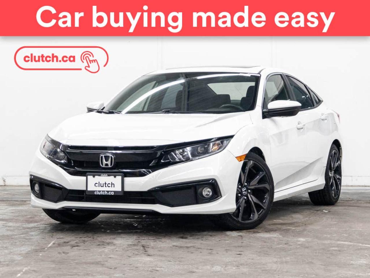 Used 2020 Honda Civic Sport w/ Apple CarPlay & Android Auto, Heated Front Seats, Rearview Camera for sale in Toronto, ON