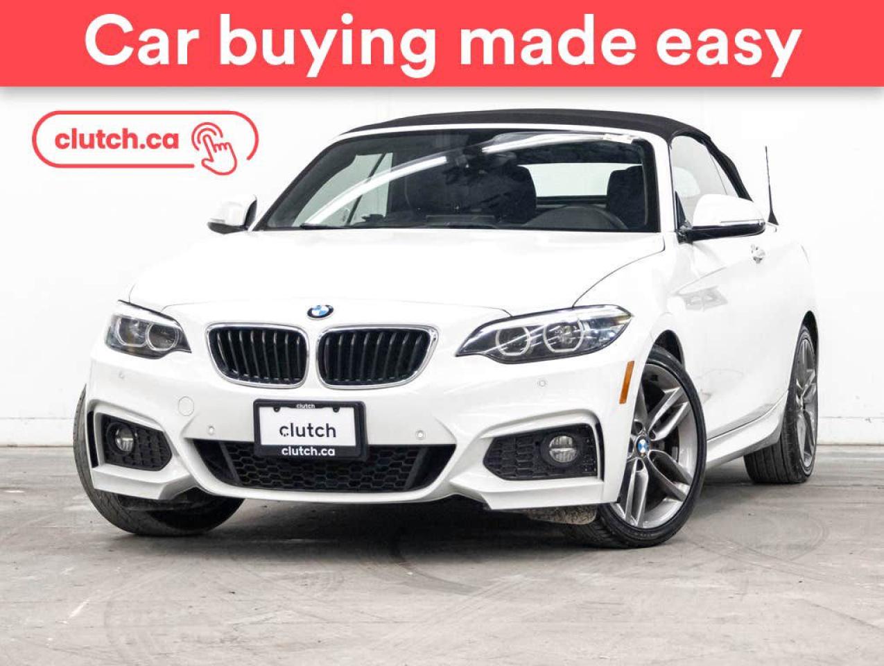 Used 2018 BMW 2 Series 230i Cabriolet xDrive AWD w/ Apple CarPlay & Android Auto, Heated Steering Wheel, Heated Front Seats for sale in Toronto, ON