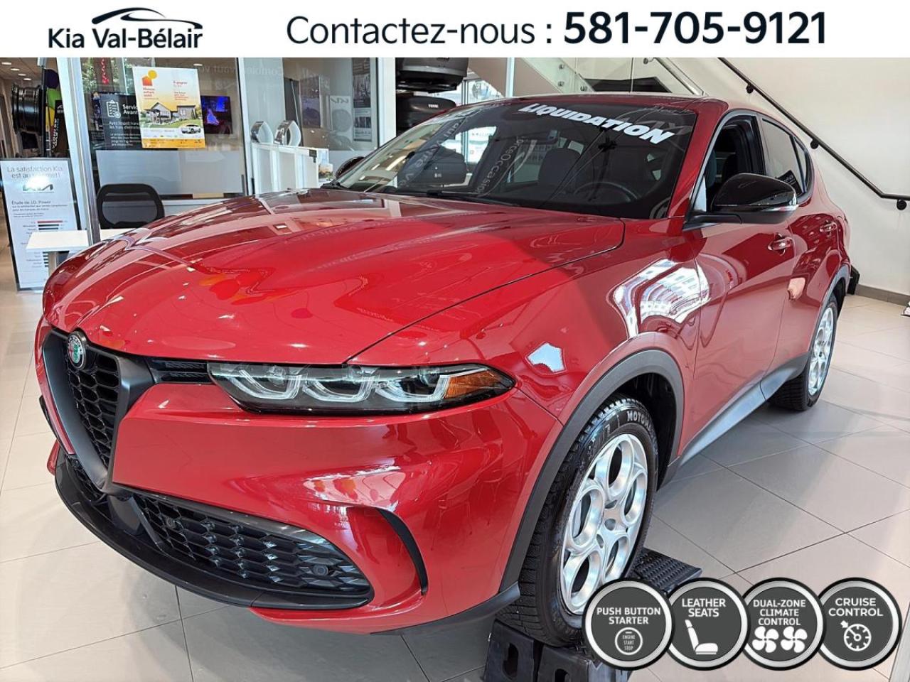 Used 2024 Alfa Romeo Tonale SPRINT * PHEV * AWD * CUIR * BI-ZONE * GPS * A/C * for sale in Québec, QC