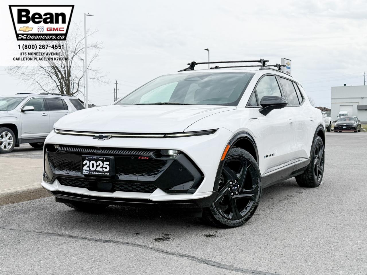 New 2025 Chevrolet Equinox EV RS FULLY ELECTRIC WITH REMOTE START/ENTRY, SUNROOF, HEATED SEATS, HEATED STEERING WHEEL, VENTILATED SEATS, POWER LIFTGATE, HD SURROUND VISION for sale in Carleton Place, ON