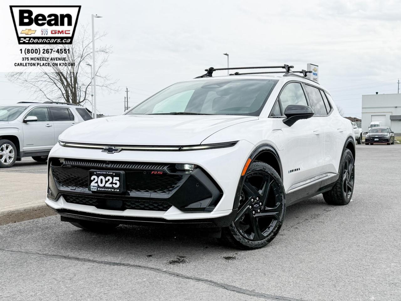 New 2025 Chevrolet Equinox EV RS FULLY ELECTRIC WITH REMOTE START/ENTRY, SUNROOF, HEATED SEATS, HEATED STEERING WHEEL, VENTILATED SEATS, POWER LIFTGATE, HD SURROUND VISION for sale in Carleton Place, ON