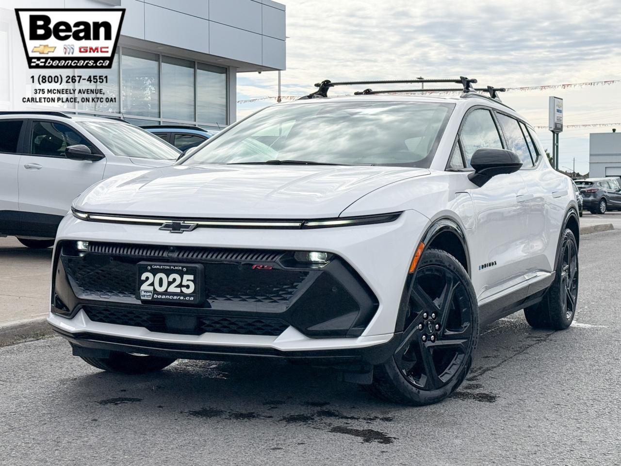 New 2025 Chevrolet Equinox EV RS FULLY ELECTRIC WITH REMOTE START/ENTRY, SUNROOF, HEATED SEATS, HEATED STEERING WHEEL, VENTILATED SEATS, POWER LIFTGATE, HD SURROUND VISION for sale in Carleton Place, ON