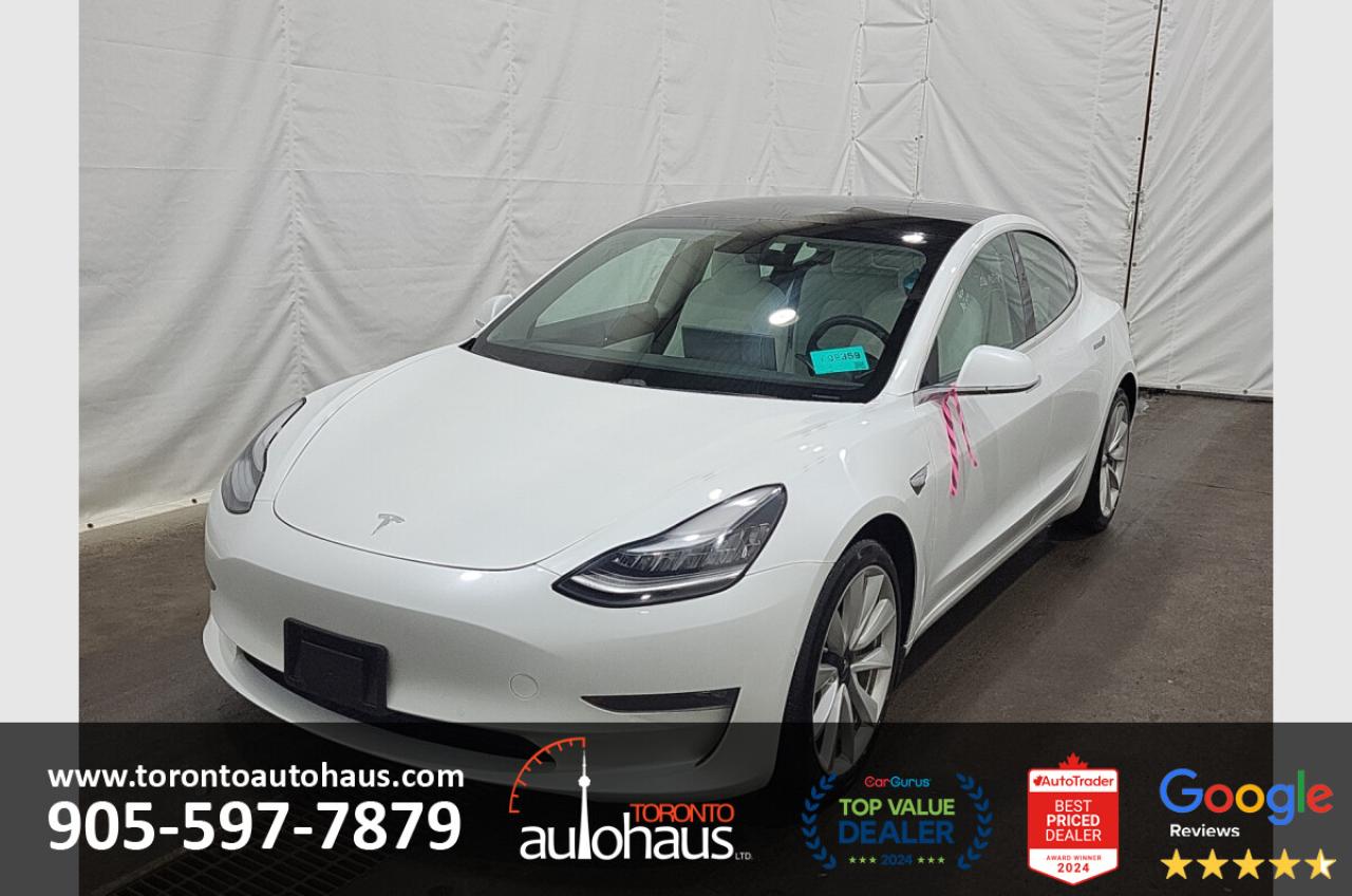 Used 2020 Tesla Model 3 LR AWD I OVER 100 TESLAS I WHITE LEATHER for sale in Concord, ON