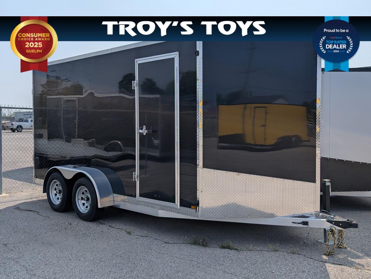 2024 Canadian Trailer Company 7x14 V Nose Cargo Trailer Aluminum Tandem Axle