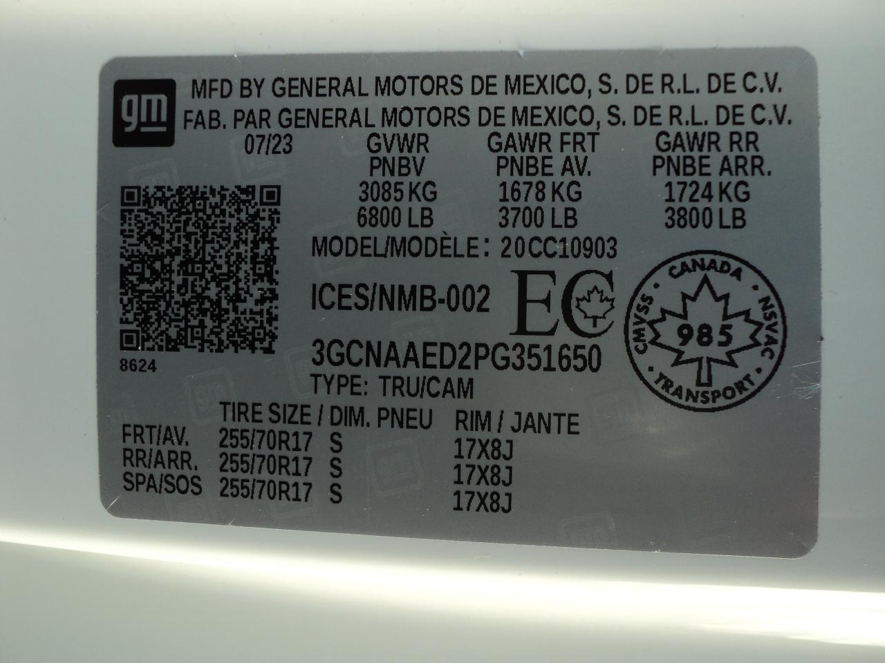2023 Chevrolet Silverado 1500 WT RegCab 2WD 5.3L8cylGas 8ftBox BackUpCam - Photo #33