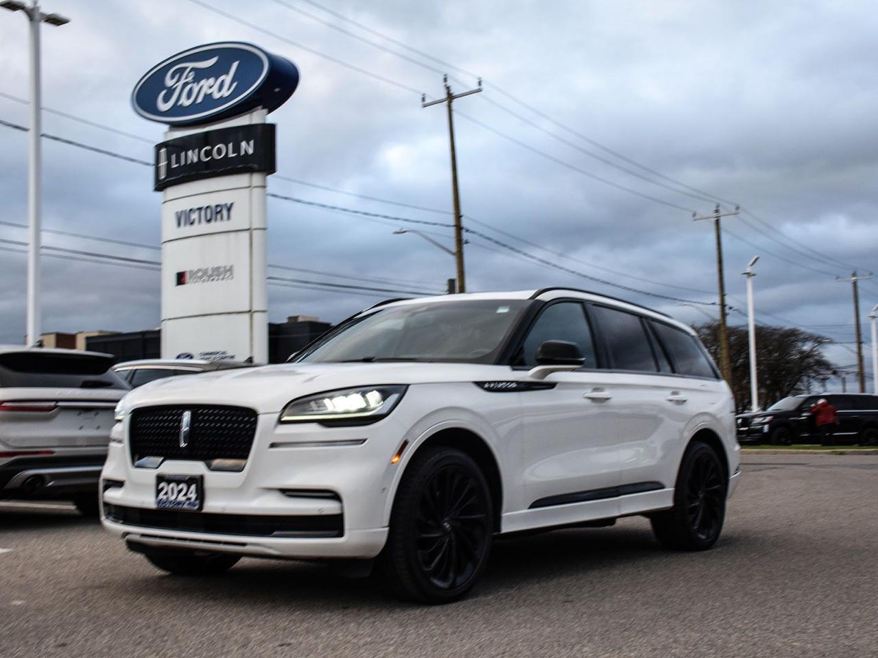 <p>The 2024 Lincoln Aviator Reserve, a standout addition to our inventory, is now available at Victory Ford Lincoln. Elevate your driving experience with this exceptional model.<br />
On this Aviator Reserve you will find features like;<br />
<br />
Jet Package</p>

<p>Heated and Cooled Seats</p>

<p>Heated Rear Seats</p>

<p>Heated Steering Wheel</p>

<p>Adaptive Cruise Control</p>

<p>Lane Keeping Aid</p>

<p>BLIS</p>

<p>Navigation</p>

<p>Panoramic Sunroof</p>

<p>Hands Free Power Tailgate</p>

<p>Revel Audio System</p>

<p>Ambient Lighting</p>

<p>Backup Camera</p>

<p>Reverse Sensing System</p>

<p>Power Windows</p>

<p>Power Locks</p>

<p>Power Seats</p>

<p>and so much more!!<br />
<br />
Special Sale price listed is available to finance purchases only on approved credit. Price of vehicle may differ with other forms of payment.<br />
<br />
***3 month comprehensive warranty included on vehicles under ten years old and with less than 160,000KM<br />
<br />
We use no hassle no haggle live market pricing! Save money and time.<br />
All prices shown include all fees. Reconditioning and Full Detailing. Taxes and Licensing extra.<br />
<br />
All Pre-Owned vehicles come standard with one key. If we received additional keys from the previous owner they will be with the vehicle upon delivery at no cost. Additional keys may be purchased at customers requested and expense.<br />
<br />
Book your appointment today!</p>