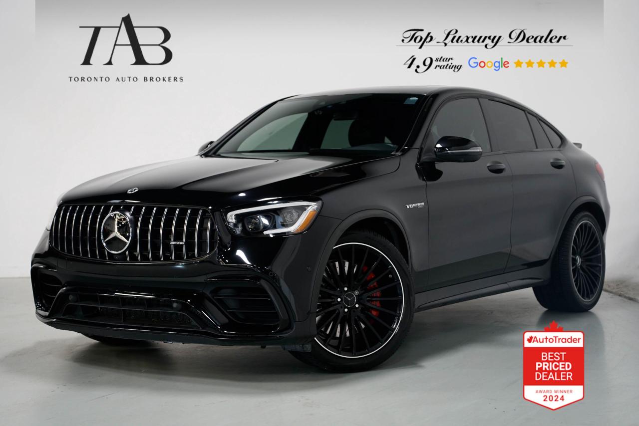 This 2021 Mercedes-Benz AMG GLC 63 S is a Canadian Vehicle and has remaining warranty until October 28th,2025 or 80,000kms. It delivers exhilarating performance wrapped in a luxurious SUV package, blending high-performance AMG engineering with a versatile, elegant design. Equipped with cutting-edge technology and high-end materials, this model offers a thrilling driving experience in all conditions.

Key Features:

4.0L V8 Biturbo engine
AMG SPEEDSHIFT MCT 9-speed transmission
AMG Performance 4MATIC+ all-wheel drive
Premium Package     $5800
Intelligent Package    $2700
Technology Package  $1900
Heads up Display       $1500
AMG Drivers Package $3300
AMG Night Package    $1000 
Adaptive air suspension
21-inch AMG alloy wheels
Panoramic sunroof
AMG sport exhaust system
AMG Performance steering wheel
Nappa leather interior with contrast stitching
Heated and ventilated front seats
Burmester premium audio system
Dual-zone automatic climate control
Intelligent Drive package (with adaptive cruise control and lane-keeping assist)
10.25-inch touchscreen with MBUX infotainment system
Apple CarPlay and Android Auto integration

NOW OFFERING 3 MONTH DEFERRED FINANCING PAYMENTS ON APPROVED CREDIT.

WE OFFER THE BEST FINANCE RATES, AND DONT CHARGE ANY FINANCING FEE

Looking for a top-rated pre-owned luxury car dealership in the GTA? Look no further than Toronto Auto Brokers (TAB)! Were proud to have won multiple awards, including the 2024 AutoTrader Best Priced Dealer, 2024 CBRB Dealer Award, the Canadian Choice Award 2024, the 2024 BNS Award, the 2024 Three Best Rated Dealer Award, and many more!

With 30 years of experience serving the Greater Toronto Area, TAB is a respected and trusted name in the pre-owned luxury car industry. Our 30,000 sq.Ft indoor showroom is home to a wide range of luxury vehicles from top brands like BMW, Mercedes-Benz, Audi, Porsche, Land Rover, Jaguar, Aston Martin, Bentley, Maserati, and more.

At TAB, were committed to providing a no-pressure environment and honest work ethics. As a family-owned and operated business, we treat every customer like family and ensure that every interaction is a positive one. Come experience the TAB Lifestyle at its truest form, luxury car buying has never been more enjoyable and exciting!

We offer a variety of services to make your purchase experience as easy and stress-free as possible. From competitive and simple financing and leasing options to extended warranties, aftermarket services, and full history reports on every vehicle, we have everything you need to make an informed decision. We welcome every trade, even if youre just looking to sell your car without buying, and when it comes to financing or leasing, we offer same day approvals, with access to over 50 lenders, including all of the banks in Canada. Feel free to check out your own Equifax credit score without affecting your credit score, simply click on the Equifax tab above and see if you qualify.

So if youre looking for a luxury pre-owned car dealership in Toronto, look no further than TAB! We proudly serve the GTA, including Toronto, Etobicoke, Woodbridge, North York, York Region, Vaughan, Thornhill, Richmond Hill, Mississauga, Scarborough, Markham, Oshawa, Peteborough, Hamilton, Newmarket.

Call us today or visit our website to learn more about our inventory and services. And remember, all prices exclude applicable taxes and licensing, and vehicles can be certified at an additional cost of $799.