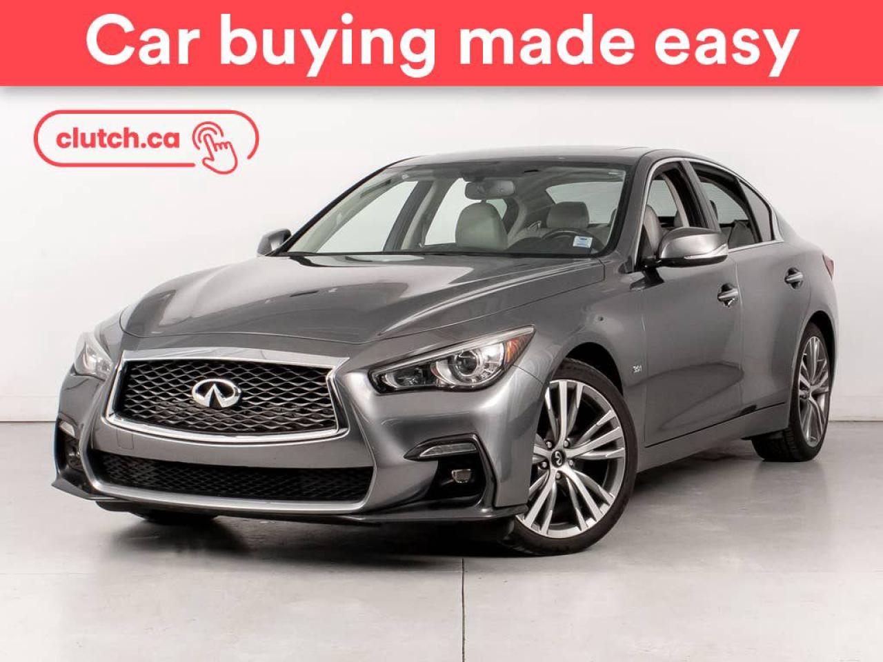 Used 2018 Infiniti Q50 3.0T Luxe AWD w/ Power Sunroof, Heated Front Seats, Cruise Control for sale in Bedford, NS