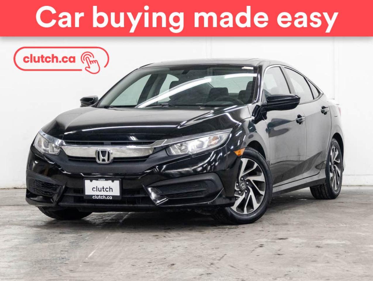 Used 2016 Honda Civic EX w/ Apple CarPlay & Android Auto, Power Moonroof, Dual-Zone A/C for sale in Toronto, ON