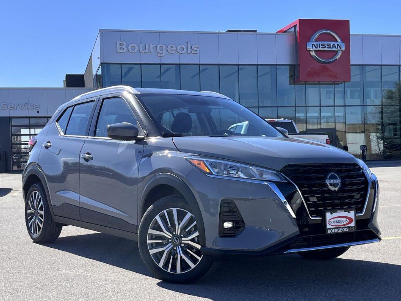 <p>Discover the exceptional, brand-new Nissan Kicks Play SV in a sleek design, paired with its efficient front-wheel drive system, ensuring smooth and responsive handling for all your adventures. This vehicle is designed to impress with its 1.6L 4-cyl engine, combining performance with efficiency, perfect for city drives and weekend getaways alike.</p><p>The Kicks Play SV's exterior boasts a modern and dynamic look that's sure to turn heads, complemented by sturdy alloy wheels and practical features like heated mirrors for those cold mornings. Inside, you'll be greeted by a luxurious black interior, including heated front seats and a leather steering wheel, not just for style but for ultimate comfort. The spacious SUV layout is enhanced with thoughtful amenities such as air conditioning, power windows, and heated seats, ensuring every journey is as comfortable as the last.</p><p>Tech-savvy drivers will appreciate the advanced technology and safety features that come standard. The automatic transmission is equipped with satellite radio, smart device integration for seamless connectivity, and a backup camera coupled with parking sensors for effortless navigation in tight spots. Safety is paramount, with lane assist, adaptive cruise control, and brake assist, offering peace of mind for you and your passengers on every trip.</p><p>Whether you're a busy professional needing a reliable and stylish commuter, a family looking for a feature-packed vehicle for road trips, or just someone who appreciates the finer things in driving pleasure, the Nissan Kicks Play SV is the ideal choice. We encourage you to contact our dealership today for more information and to experience the myriad of features and the exceptional handling of this vehicle firsthand. Don't miss out on making the Nissan Kicks Play SV your next adventure companion.</p> <p><strong>Why Choose the Bourgeois Auto Group?</strong></p><p>For 80 years, Bourgeois Auto Group has been delivering exceptional automotive experiences. Our factor trained teams work to ensure you receive the shopping experience you deserve; whether you're looking for a new or new-to-you vehicle.</p><p>Shop 24/7 with our online showroom and chat service, ensuring convenience every step of the way. No hidden fees, full disclosure, and every pre-owned vehicle comes with a Carfax® report for peace of mind.</p><p>We offer a wide selection of pre-owned vehicles, all competitively priced using real-time market data. Get the best deal on your purchase and trade-in with our free Live Market Analysis report.</p><p>Looking to sell your car? We buy any make or modelno purchase required. Our simple to use online trade valuation tool will provide you with a clear, transparent selling experience whether you buy our car or not.</p><p>Backed by hundreds dedicated employees across 4 convenient locations, were here to meet all your automotive needs. Visit us in Midland or Parry Sound and explore our inventory or schedule your next service today.</p> <p><strong>Financing Your Next Vehicle with Bourgeois Midland Nissan:</strong></p><p>At Bourgeois Midland Nissan, we make financing your next vehicle simple and stress-free! Our team works with trusted lenders to find flexible options tailored to your budget. Drive away with confidenceapply today!</p><p>Take advantage of our online pre-qualification tool, backed by Equifax and TD Bank to find the payment that works for you. Simply <a href=https://www.bourgeoisnissan.com/pre-qualify-for-financing/ rel=nofollow><strong>CLICK HERE</strong></a> to use our secure online credit tool with no impact to your credit.</p>