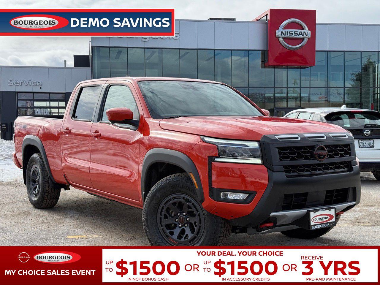 New 2025 Nissan Frontier Crew Cab 4x4 Long Bed PRO-4X for sale in Midland, ON