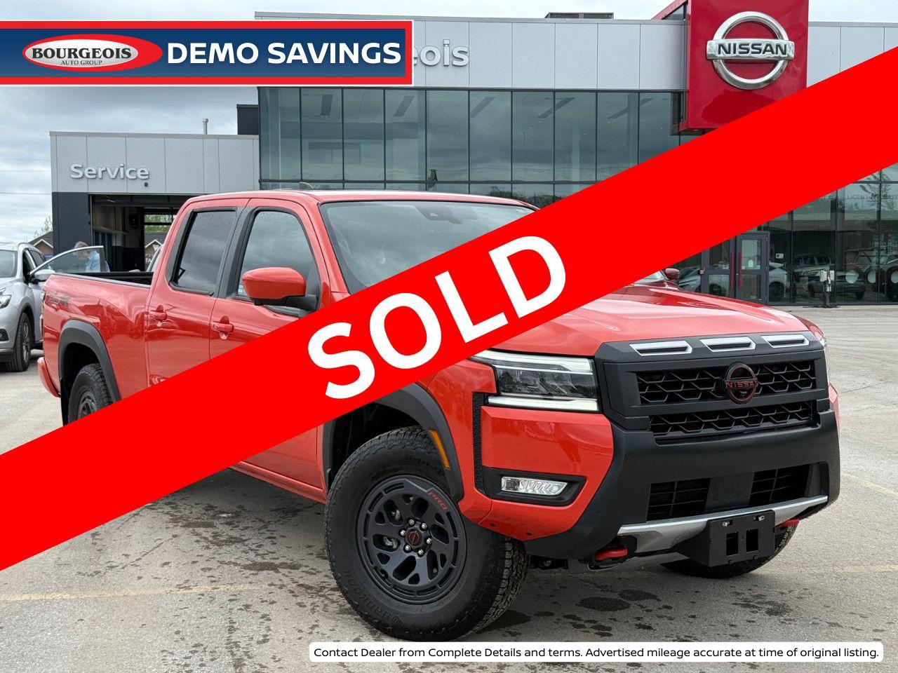 New 2025 Nissan Frontier Crew Cab 4x4 Long Bed PRO-4X for sale in Midland, ON