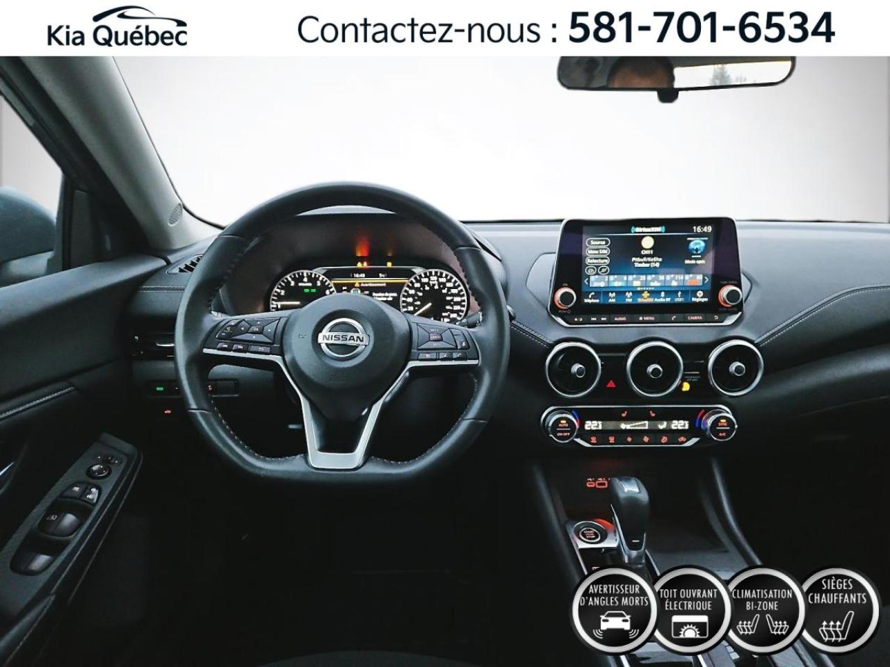 Used 2022 Nissan Sentra SV *A/C *CRUISE *CAMERA *ANGLE MORT *SIEGE CHAUFF for sale in Québec, QC