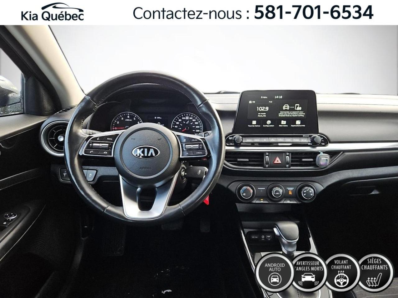 Used 2021 Kia Forte EX *APPLE CAR PLAY/ANDROID AUTO *CAMÉRA *CRUISE for sale in Québec, QC