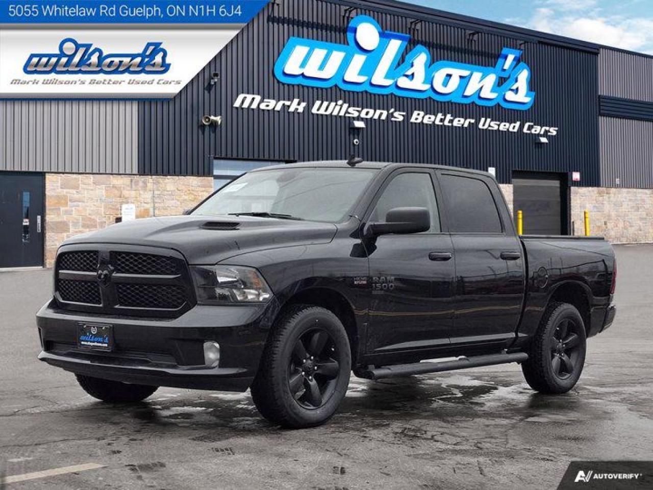 Look at this certified 2021 Ram 1500 Classic Express 4x4, Hemi, Heated Seats & Steering, Apple CarPlay & Android Auto, 8.4 Inch Screen & more!!. Its Automatic transmission and 5.7 L engine will keep you going. This Ram 1500 Classic comes equipped with these options: Heated Steering Wheel, Air Conditioning, 8.4 Inch Screen, Heated Seats, Tilt Steering Wheel, Steering Radio Controls, Power Windows, Power Locks, Cruise Control, and Traction Control. See it for yourself at Mark Wilsons Better Used Cars, 5055 Whitelaw Road, Guelph, ON N1H 6J4.60+ years of World Class Service!450+ Live Market Priced VEHICLES! ONE MASSIVE LOCATION!Free Local Delivery Available!FINANCING! - Better than bank rates! 6 Months No Payments available on approved credit OAC. Zero Down Available. We have expert licensed credit specialists to secure the best possible rate for you and keep you on budget ! We are your financing broker, let us do all the leg work on your behalf! Click the RED Apply for Financing button to the right to get started or drop in today!BAD CREDIT APPROVED HERE! - You dont need perfect credit to get a vehicle loan at Mark Wilsons Better Used Cars! We have a dedicated licensed team of credit rebuilding experts on hand to help you get the car of your dreams!WE LOVE TRADE-INS! - Top dollar trade-in values!SELL us your car even if you dont buy ours! HISTORY: Free Carfax report included.Certification included! No shady fees for safety!EXTENDED WARRANTY: Available30 DAY WARRANTY INCLUDED: 30 Days, or 3,000 km (mechanical items only). No Claim Limit (abuse not covered)5 Day Exchange Privilege! *(Some conditions apply)CASH PRICES SHOWN: Excluding HST and Licensing Fees.2019 - 2024 vehicles may be daily rentals. Please inquire with your Salesperson.