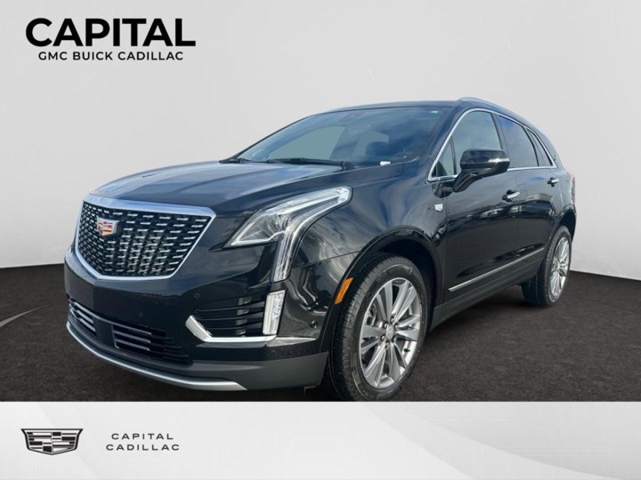 This 2025 Cadillac XT5 in Stellar Black Metallic is equipped with AWD and Gas V6 3.6L/ engine.The Cadillac XT5 is style for any occasion. The signature grille and crest make a statement with every arrival, while sharp lines and sweeping curves meet jewel-like lighting elements for a style thats truly moving. Available LED Cornering Lamps cast light into corners as you take them, while available LED IntelliBeam headlamps automatically switch between high and low beams as vehicles approach. 20in alloy wheels, illuminating door handles and a hands-free liftgate help you stand apart on any road. Inside, comfort is in control with premium materials and an ultra-view power sunroof. 40/20/40 folding rear seats can also be folded flat to reveal up to 1.78 cubic meters space. With 310hp and 271 lb.-ft. of torque, the 3.6L V6 engine is powerful, but thats not the whole story. Innovative technologies like Active Fuel Management and Auto Stop/Start make this SUV efficient, too. Electronic Precision Shift moves you from Park to Drive in a simple gesture and puts you in command of an advanced 8-speed automatic transmission. Plus, three distinct driver modes and available All-Wheel Drive give you control of the driving experience. The XT5 offers a range of convenient features for staying connected on the road, including an infotainment system, Apple CarPlay and Android Auto compatibility, premium surround sound system, built-in Wi-Fi, navigation, rear camera mirror, wireless charging, reconfigurable gauge cluster and head-up display. Youll also find a comprehensive suite of safety features such as lane keep assist with lane departure warning, lane change alert, surround vision, pedestrian braking, and more.Exclusive features of the XT5 Premium Luxury include: 14-Speaker Premium Audio System, Cadillac user experience with Navigation, Driver Awareness package, LED Headlamps, Ventilated Front Seats, Performance Suspension, and Tri-Zone Climate Control with Heated Rear Outboard Seats.Check out this vehicles pictures, features, options and specs, and let us know if you have any questions. Helping find the perfect vehicle FOR YOU is our only priority.P.S...Sometimes texting is easier. Text (or call) 306-994-4885 for fast answers at your fingertips!Dealer License #914248Disclaimer: All prices are plus taxes & include all cash credits & loyalties. See dealer for Details.