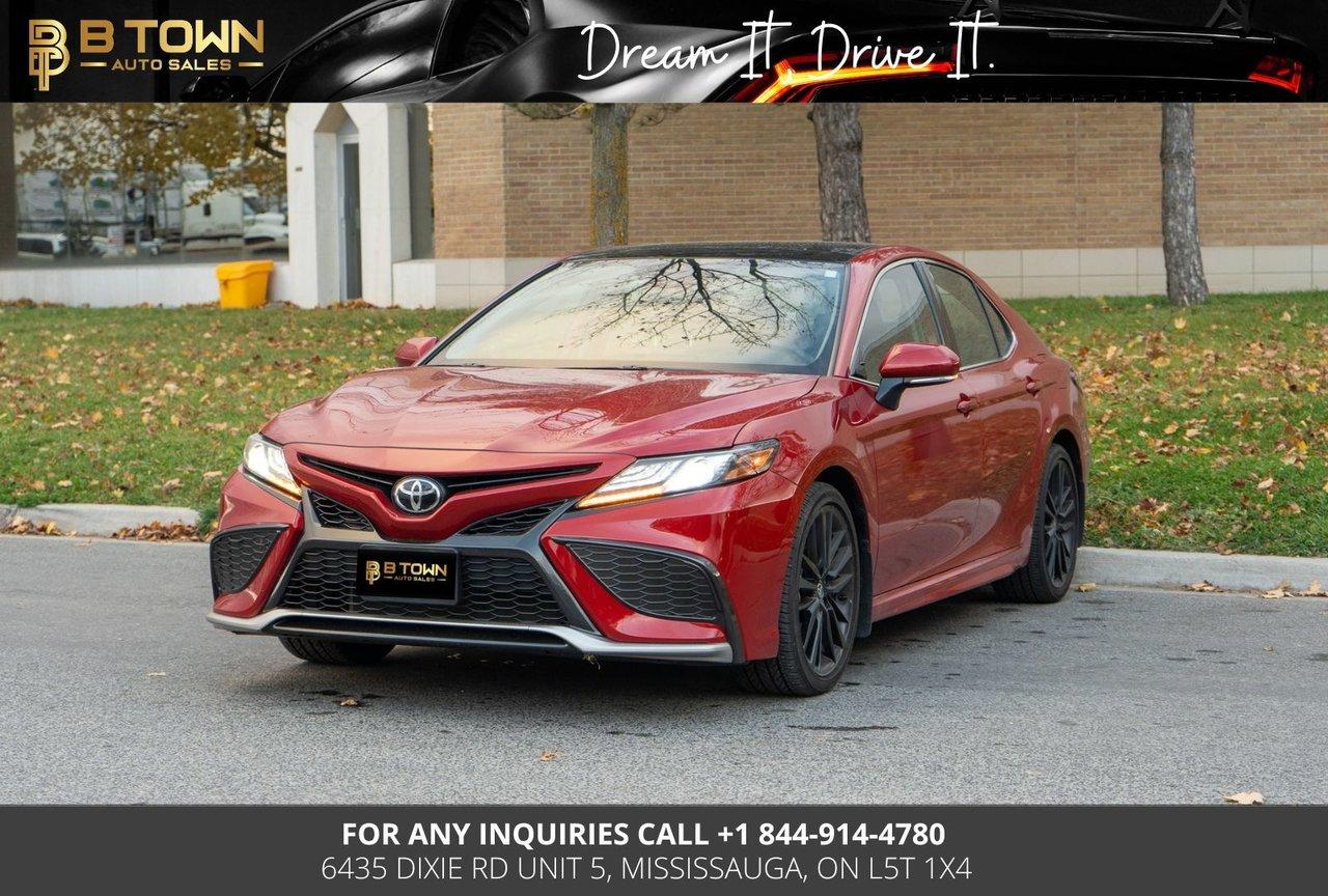 2021 TOYOTA CAMRY XSE AWD

COMES WITH PANORAMIC SUNROOF, BLIND SPOT ASSIST, APPLE CARPLAY, ANDROID AUTO, LEATHER SEATS, HEATED SEATS, LANE KEEPING ASSIST, WIRELESS PHONE CHARGE, BACK UP CAMERA AND MANY MORE FEATURES.

HST and licensing will be extra

* $999 Financing fee conditions may apply*



Financing Available at as low as 6.98% O.A.C



We approve everyone-good bad credit, newcomers, students.



Previously declined by bank ? No problem !!



Let the experienced professionals handle your credit application.

<meta charset=utf-8 />
Apply for pre-approval today !!



At B TOWN AUTO SALES we are not only Concerned about selling great used Vehicles at the most competitive prices at our new location 6435 DIXIE RD unit 5, MISSISSAUGA, ON L5T 1X4. We also believe in the importance of establishing a lifelong relationship with our clients which starts from the moment you walk-in to the dealership. We,re here for you every step of the way and aims to provide the most prominent, friendly and timely service with each experience you have with us. You can think of us as being like ‘YOUR FAMILY IN THE BUSINESS’ where you can always count on us to provide you with the best automotive care.