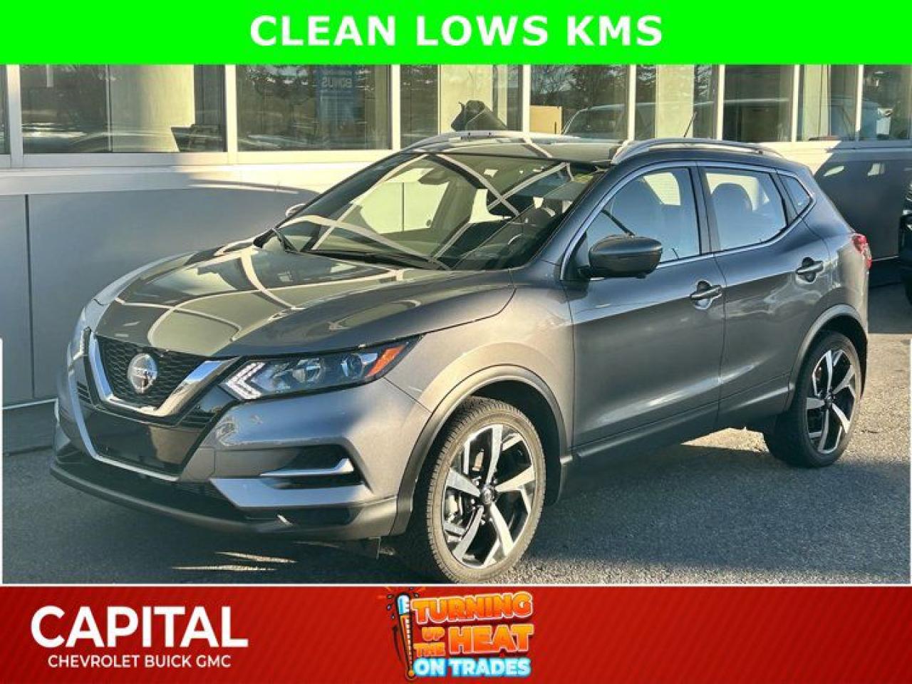 Come see this 2023 Nissan Qashqai . Its Variable transmission and Regular Unleaded I-4 2.0 L/122 engine will keep you going. This Nissan Qashqai has the following options: Vehicle Dynamic Control (VDC) Electronic Stability Control (ESC), Trip Computer, Transmission: Xtronic CVT (Continuously Variable) -inc: manual shift mode, Transmission w/Driver Selectable Mode and Sequential Shift Control, Tire Pressure Monitoring System Tire Specific Low Tire Pressure Warning, TBD Axle Ratio, Tailgate/Rear Door Lock Included w/Power Door Locks, Strut Front Suspension w/Coil Springs, Steel Spare Wheel, and Sport Heated Leather/Metal-Look Steering Wheel. See it for yourself at Capital Chevrolet Buick GMC Inc., 13103 Lake Fraser Drive SE, Calgary, AB T2J 3H5.