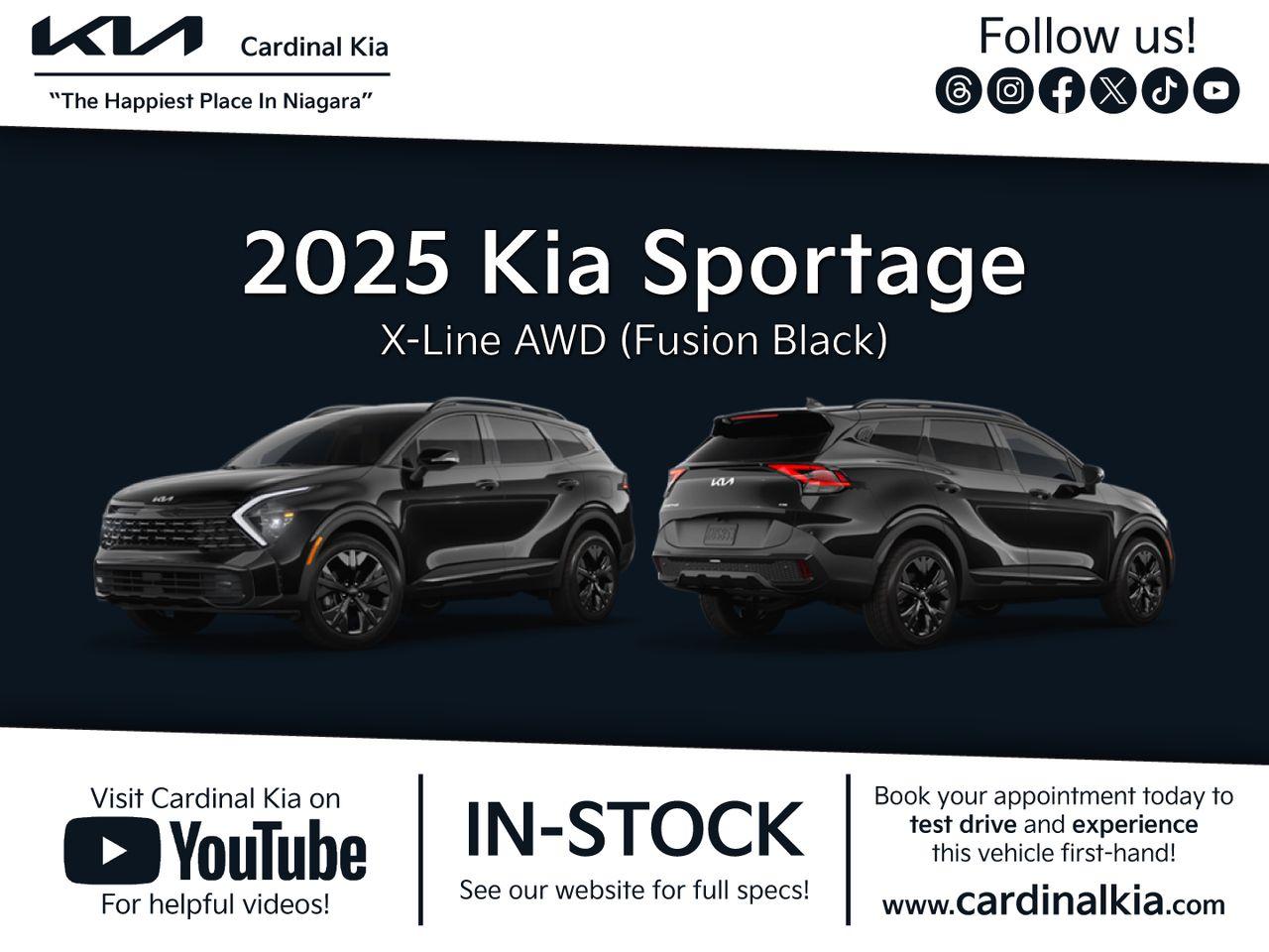 New 2025 Kia Sportage X-Line for sale in Niagara Falls, ON