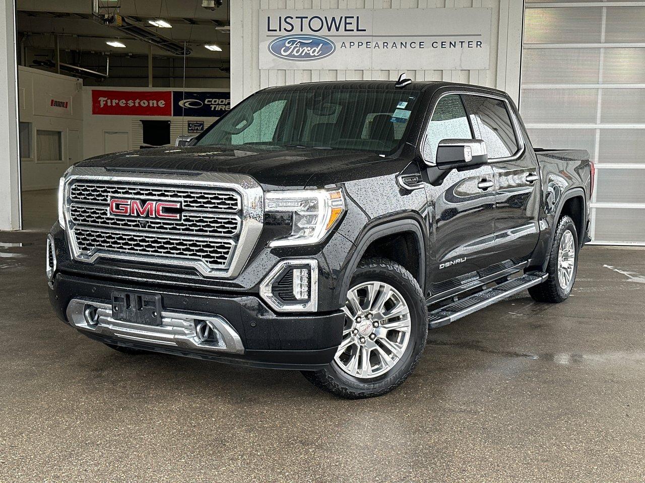 Step into luxury and power with the 2021 GMC Sierra Denali 1500. This remarkable truck boasts a robust 5.3L V8 engine, delivering impressive performance and towing capability. The striking Denali grille and polished chrome accents make a bold statement, while the signature LED lighting enhances visibility and style.




Inside, the Crew Cab offers ample space for both passengers and cargo, featuring high-quality materials and premium finishes. The leather-appointed seating provides comfort for long drives, and the heated and ventilated front seats ensure a pleasant experience in any weather. The intuitive infotainment system includes a large touchscreen, Apple CarPlay, Android Auto, and a premium Bose sound system, keeping you connected on the go.




With advanced safety features such as forward collision alert, lane keep assist, and adaptive cruise control, the Sierra Denali prioritizes your safety. Off-road capabilities are enhanced by its robust suspension, making it versatile for any adventure.




Whether youre hauling heavy loads or cruising city streets, the 2021 GMC Sierra Denali 1500 combines strength, sophistication, and technology, redefining what a full-size truck can be.




Listowel Ford is proud to serve North Perth and surrounding areas including Kitchener, Waterloo, Cambridge, Guelph, Hanover, Kincardine, Wingham, Walkerton, and many other regions! 




At Listowel Ford, we pride ourselves on our well priced, hand-selected and professionally reconditioned pre-owned inventory.




Our pre-owned inventory is sold with a 121 multi point safety inspection, fresh oil change and professional detail.    




<span>We use a market-based pricing system to price our inventory at or below market value, so that you can be confident youre getting the best deal possible.</span>




<span>With our extensive financing experience, our team is committed to getting you approved - whether you have good credit, bad credit, or no credit!</span>




Please contact one of our Sales Professionals today to schedule your appointment and experience the Listowel Ford difference. 