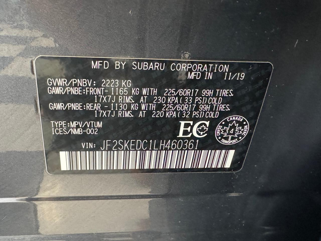 2020 Subaru Forester 2.5i AWD W/Eyesight+ApplePlay+A/C+CLEAN CARFAX Photo98