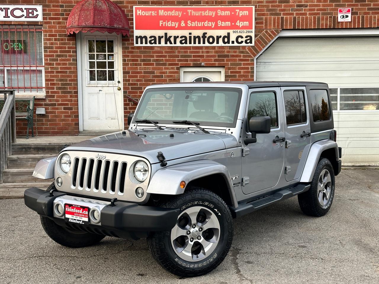 Used 2016 Jeep Wrangler Sahara 4x4 HTD Cloth NAV FM/XM Bluetooth Hard+Soft for sale in Bowmanville, ON