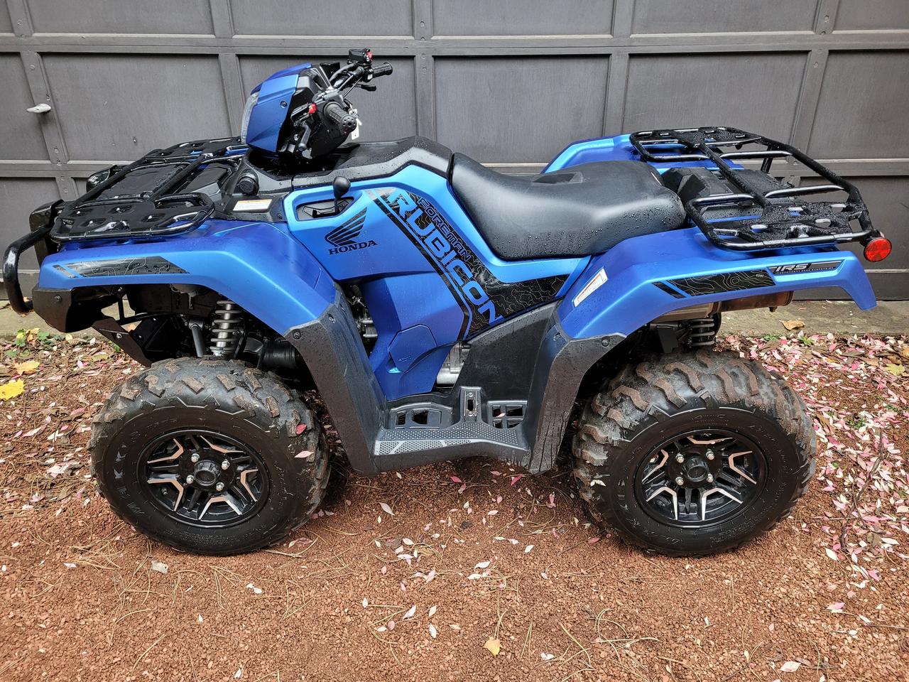 <p>Matte Blue Metallic</p><p>One Owner Financing Available & Trade-ins Welcome!</p><p>Get ready for adventure with this stunning 2023 Honda Rubicon Deluxe ATV, now available at Rockwood Motor Products! This sleek blue machine is ready to tackle any terrain, boasting a powerful 518cc I1 engine and a smooth automatic transmission. With only 555 miles on the odometer, this Rubicon Deluxe is practically brand new. Imagine yourself cruising through the trails with the wind in your hair, knowing that you have the power and reliability of Honda behind you.</p><p>This Rubicon Deluxe is equipped with all the features you need for a comfortable and enjoyable ride. The luxurious black interior offers a premium feel, and the power steering makes navigating challenging terrain a breeze. With alloy wheels and a trailer hitch, you can personalize your adventures and take your gear wherever you go.</p><p>Here are five features that will make your heart race:</p><ol><li><strong>Powerful 518cc I1 Engine:</strong> Get ready to conquer any obstacle with the power and torque of this engine.</li><li><strong>Smooth Automatic Transmission:</strong> Enjoy effortless shifting for a smooth and enjoyable ride.</li><li><strong>Luxurious Black Interior:</strong> Experience comfort and style with the premium interior.</li><li><strong>Alloy Wheels:</strong> Add a touch of sophistication to your ATV while enhancing performance.</li><li><strong>Trailer Hitch:</strong> Expand your adventure possibilities by hauling your gear and equipment with ease.</li></ol><p>Visit Rockwood Motor Products today and experience the thrill of riding this 2023 Honda Rubicon Deluxe ATV.</p><p><em>Powered by AutoIntelligence&trade; AI</em></p><p>&nbsp;</p><p>&nbsp;</p>