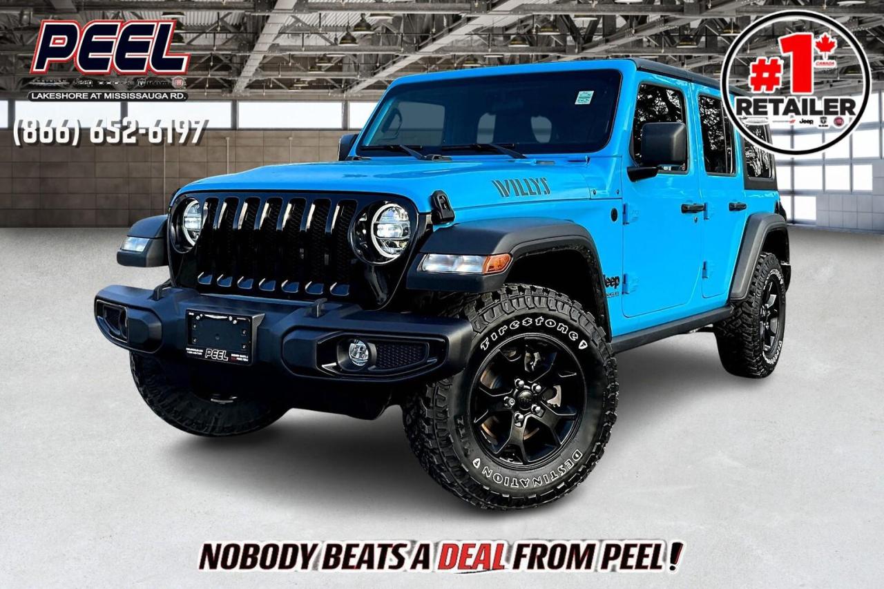 Used 2021 Jeep Wrangler Willys 4Dr | ChiefBlue | DualTop | SafetyGrp | 4X4 for sale in Mississauga, ON