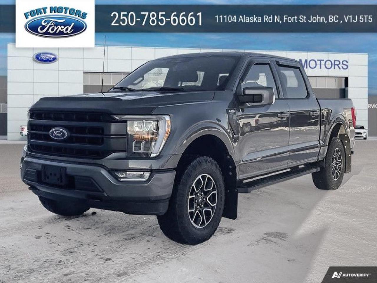 Used 2021 Ford F-150 Lariat  - Leather Seats -  Cooled Seats for sale in Fort St John, BC