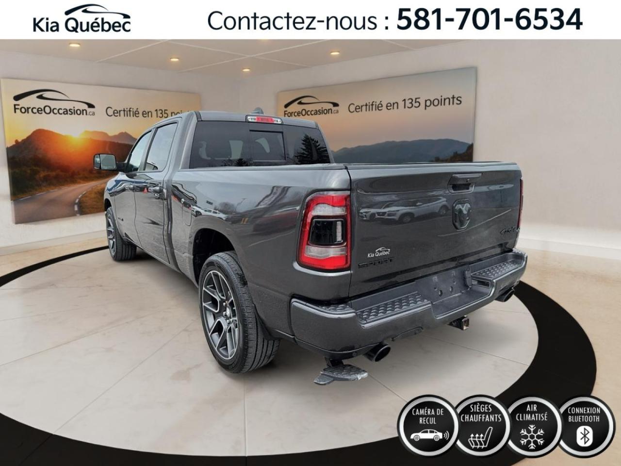 Used 2019 RAM 1500 SPORT * 4X4* CREW CAB* V8* GPS* TOIT PANO* BIZONE* for sale in Québec, QC