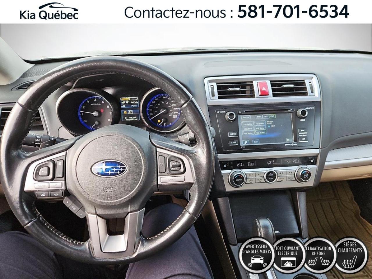 Used 2016 Subaru Outback TOURING* V6* AWD* TOIT* ANGLES MORTS* BIZONE* for sale in Québec, QC