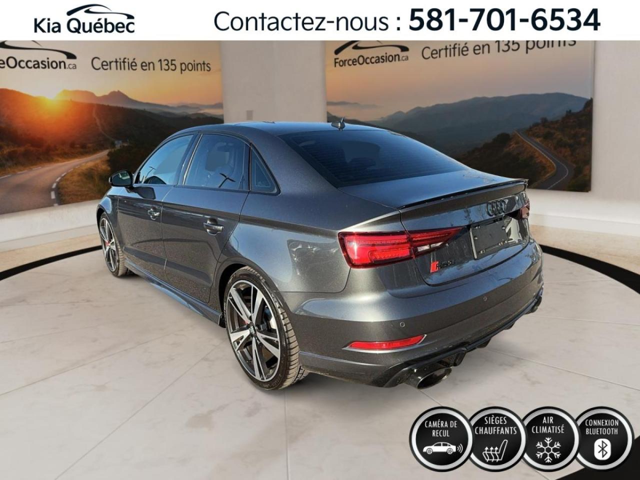 Used 2018 Audi RS 3 TFSI * QUATTRO* GPS* TOIT* CUIR* BIZONE* CAMERA* for sale in Québec, QC