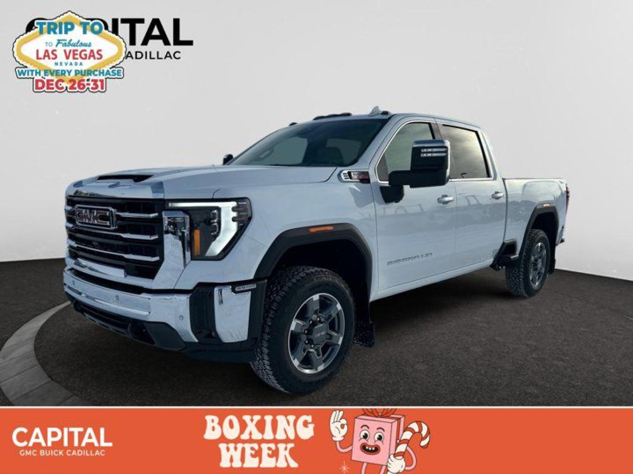 This 2025 GMC Sierra 2500HD in Summit White is equipped with 4WD and Turbocharged Diesel V8 6.6L/ engine.Check out this vehicles pictures, features, options and specs, and let us know if you have any questions. Helping find the perfect vehicle FOR YOU is our only priority.P.S...Sometimes texting is easier. Text (or call) 306-801-9090 for fast answers at your fingertips!Dealer License #914248Disclaimer: All prices are plus taxes & include all cash credits & loyalties. See dealer for Details.