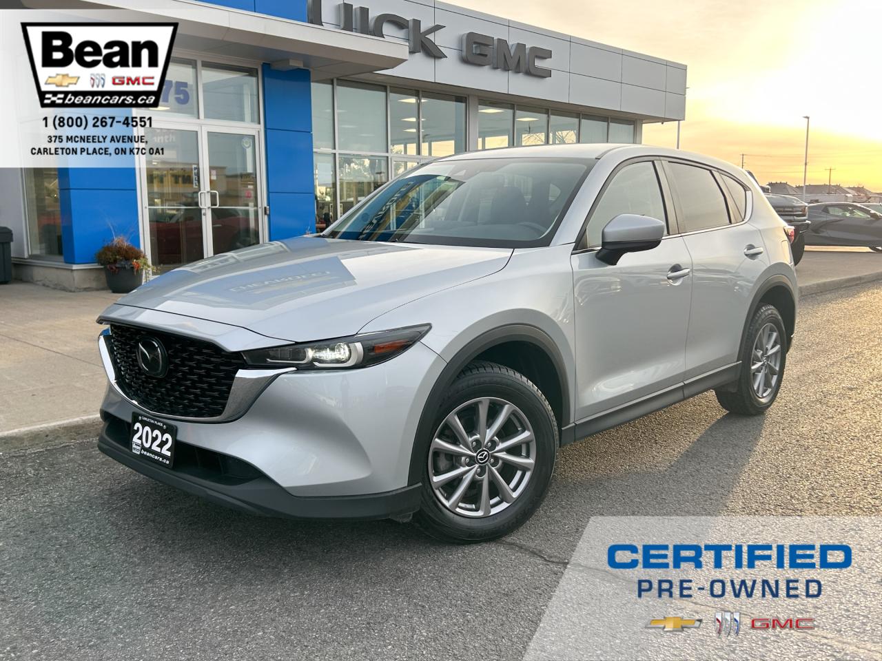 Used 2022 Mazda CX-5 2.5L 4 CYL WITH REMOTE ENTRY, HEATED SEATS, HEATED STEERING WHEEL, REAR VISION CAMERA, APPLE CARPLAY AND ANDROID AUTO for sale in Carleton Place, ON