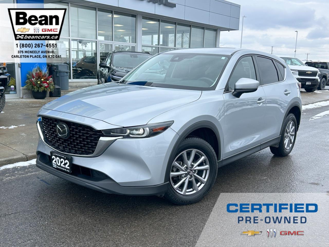 Used 2022 Mazda CX-5 GS 2.5L 4 CYL WITH REMOTE ENTRY, HEATED SEATS, HEATED STEERING WHEEL, REAR VISION CAMERA, APPLE CARPLAY AND ANDROID AUTO for sale in Carleton Place, ON