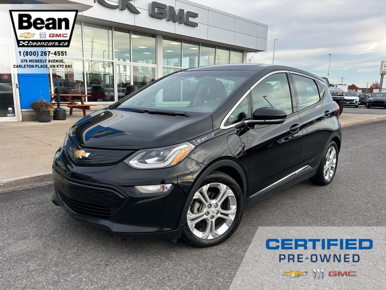 Used 2020 Chevrolet Bolt EV LT ELECTRIC VEHICLE, REMOTE START/ENTRY, HEATED SEATS, HEATED STEERING WHEEL, CRUISE CONTROL, APPLE CARPLAY AND ANDROID AUTO for sale in Carleton Place, ON