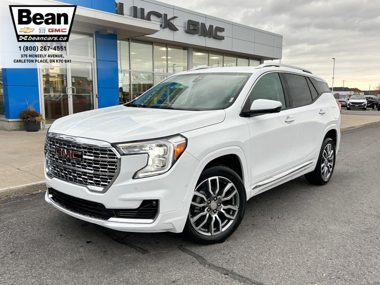 New 2024 GMC Terrain Denali 1.5L 4CYL WITH REMOTE START/ENTRY, HEATED SEATS, HEATED STEERING WHEEL, VENTILATED SEATS, POWER LIFTGATE, HD SURROUND VISION CAMERA for sale in Carleton Place, ON