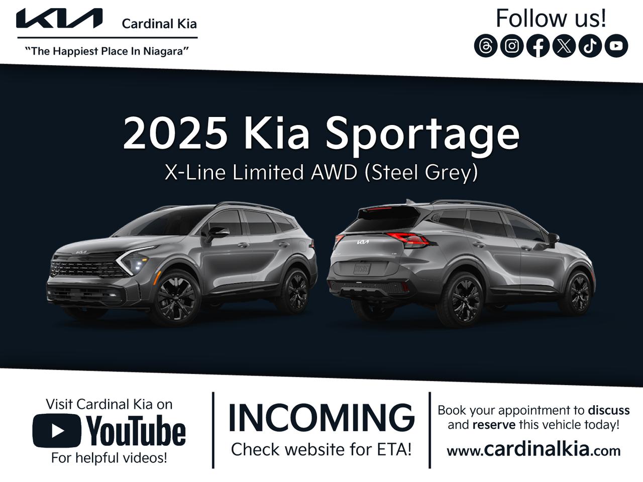 New 2025 Kia Sportage X-line Limited for sale in Niagara Falls, ON