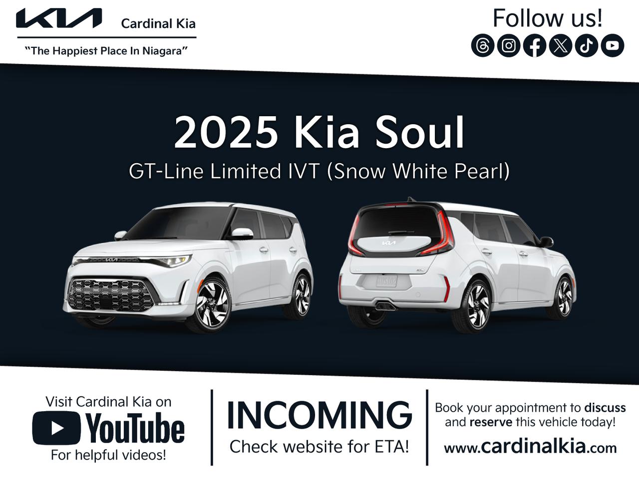 New 2025 Kia Soul GT-Line Limited for sale in Niagara Falls, ON