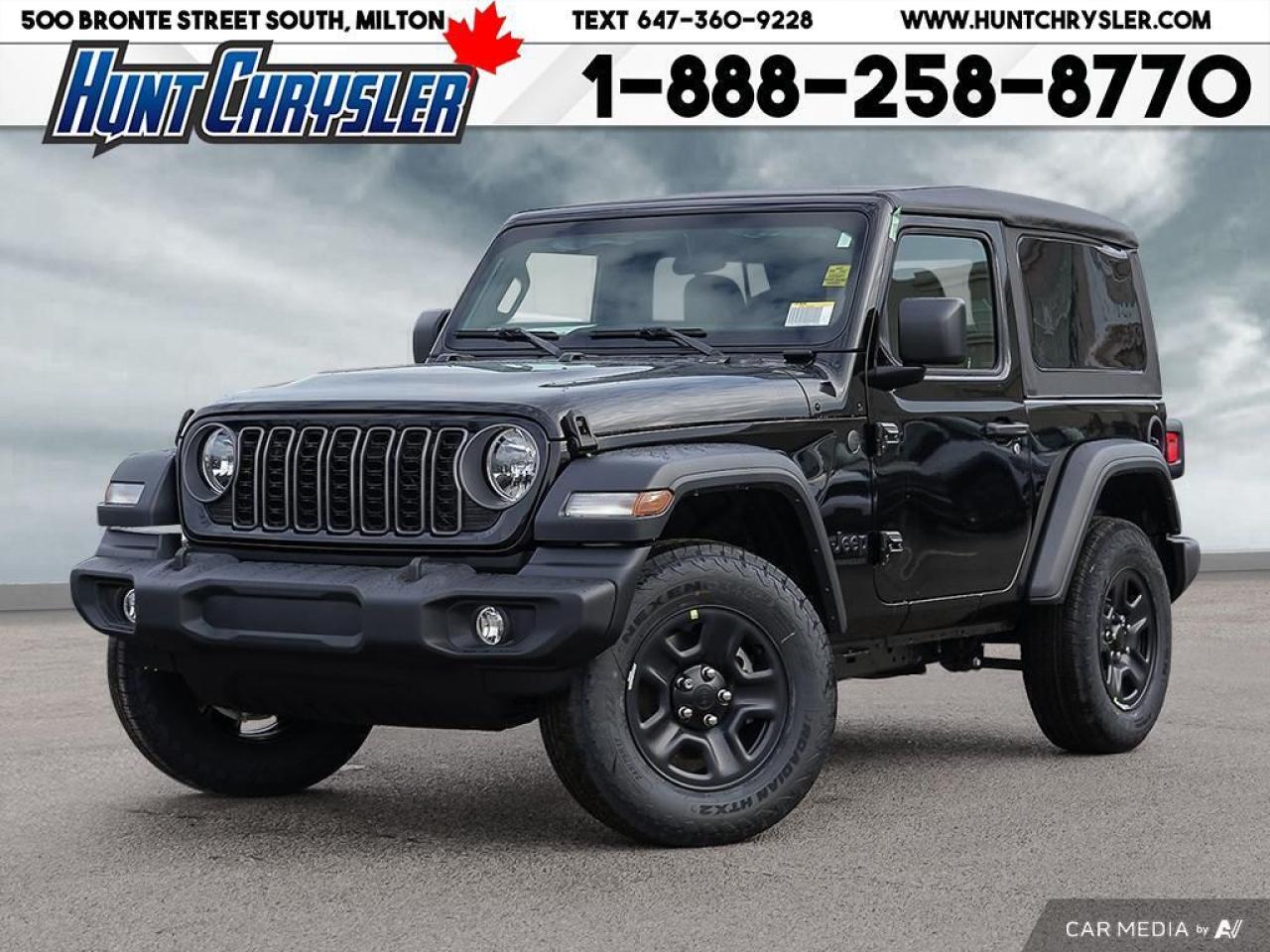 New 2025 Jeep Wrangler SPORT 2 DOOR 4X4 for sale in Milton, ON