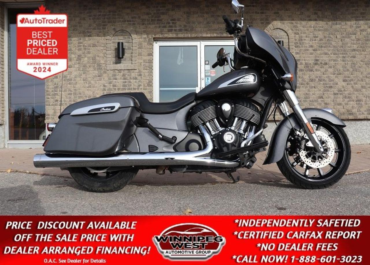 Used 2019 Indian Motorcycles Chieftain STEEL GRAY MODEL/LOADED/EXTRAS/10K KMS/ $149B/W for sale in Headingley, MB