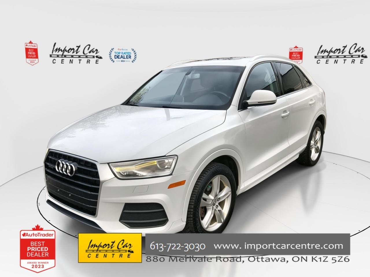 Used 2016 Audi Q3 2.0T Progressiv LEATHER, PANO.ROOF, PARK DISTANCE, for sale in Ottawa, ON