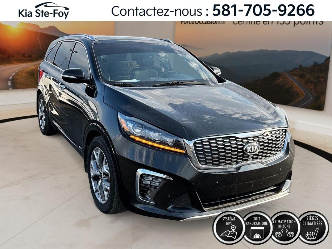 Used 2019 Kia Sorento SX* AWD* V6* 7 PASS* CUIR* GPS* TOIT PANO* BIZONE* for sale in Ste-Foy, QC